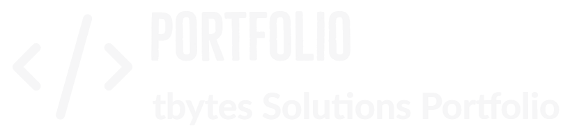 Portfolio - tbytesSolutions